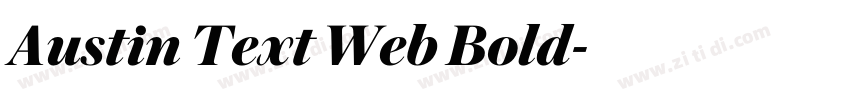 Austin Text Web Bold字体转换